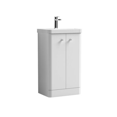 Core 500mm Floor Standing 2-Door Vanity & Basin