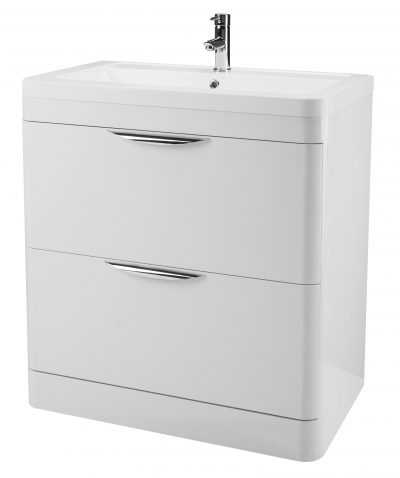 Parade 800 2 drawer vanity unit with Ceramic basin