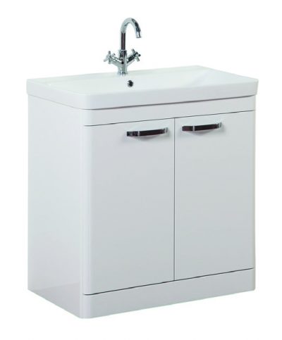 Options 600 2 Door Unit and Basin White