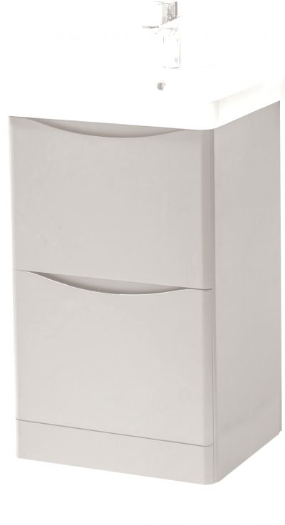 ARC 500 FLOOR STANDING 3 DRAWER UNIT AND CERAMIC BASIN